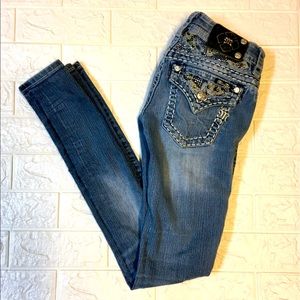 Miss me size 25 signature rise skinny jeans